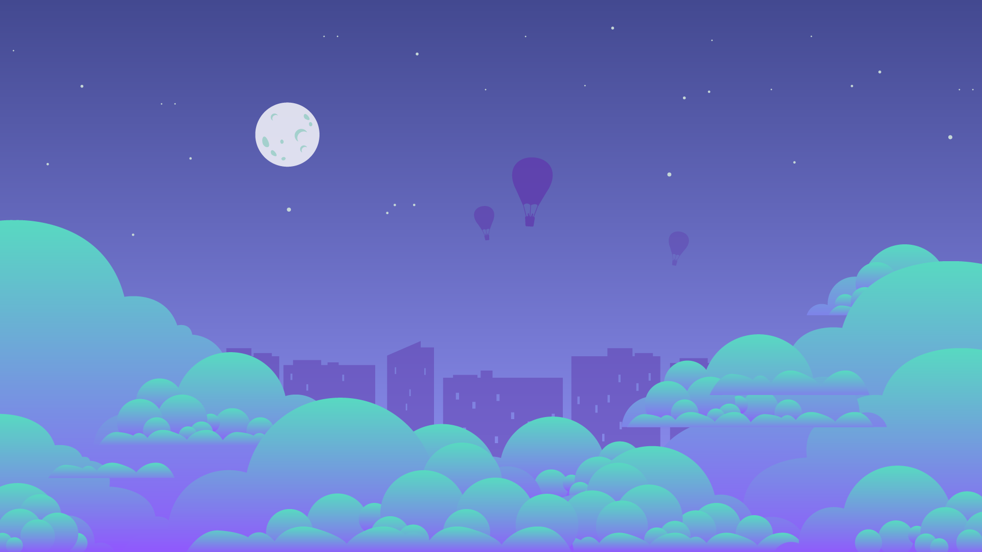 landscape in the sky